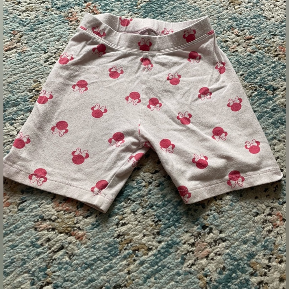 Disney Minnie Pink Patterned Kids Shorts